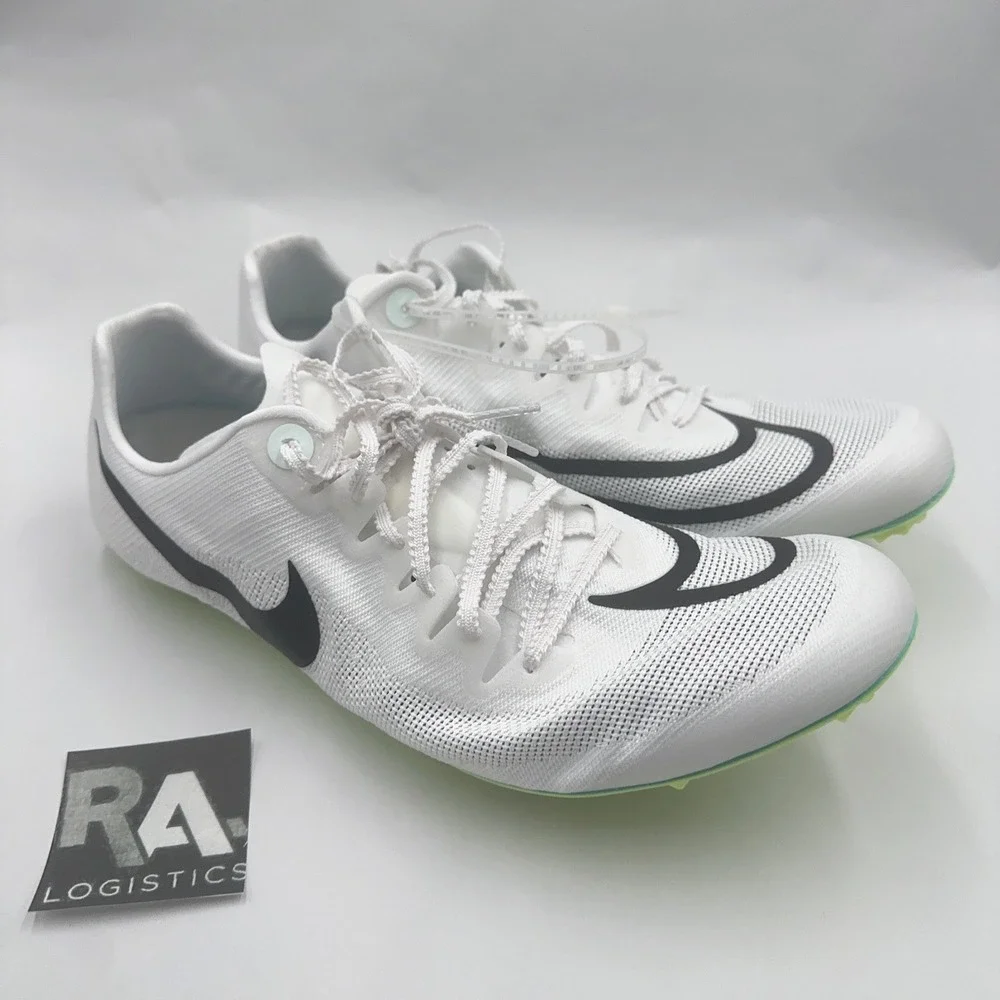 sz 10.5 Nike Zoom Ja Fly 4 Spikes White Black Bright Spruce Men's DR2741-102